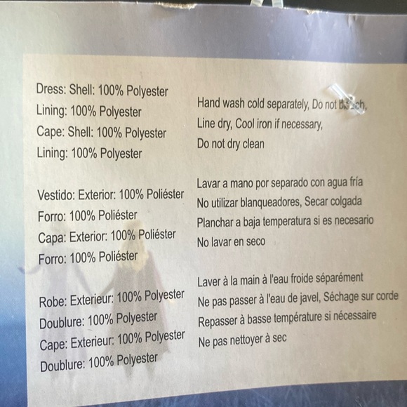 DISNEY FROZEN II 🖤ANNA🖤 DELUXE COSTUME SIZE SMALL (4-6X) 🌟NWT🌟 - Picture 12 of 16